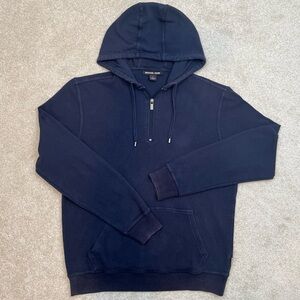 Michael Kors Hoodie Adult Large Black Quarter Zip Pullover Casual Preppy Men